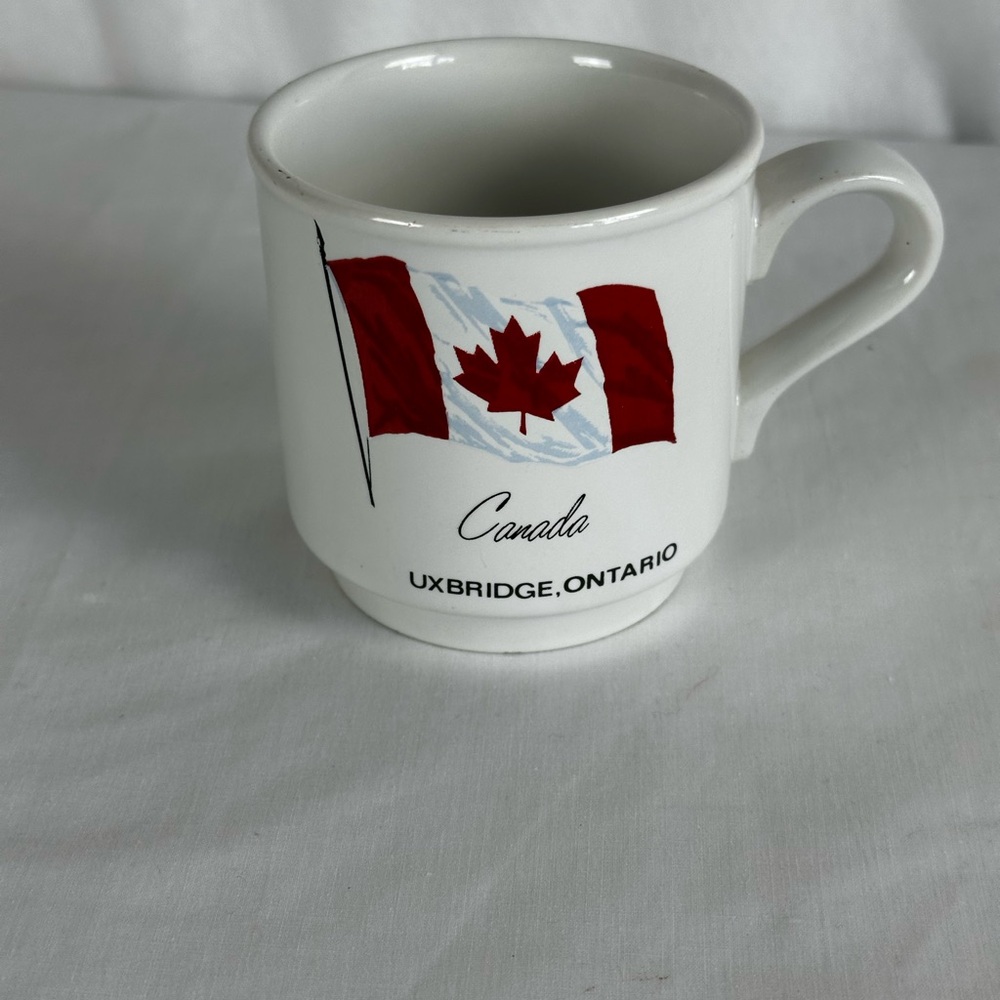 Canada Flag Mug - White and Red, The Mug is a Souvenir Item Ceramic - Picture 11 of 15